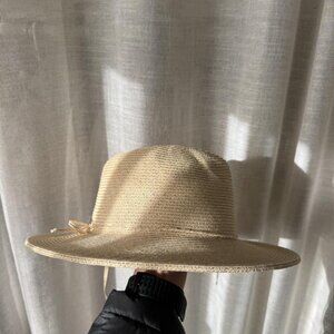 Women's Cream and Tan Hat